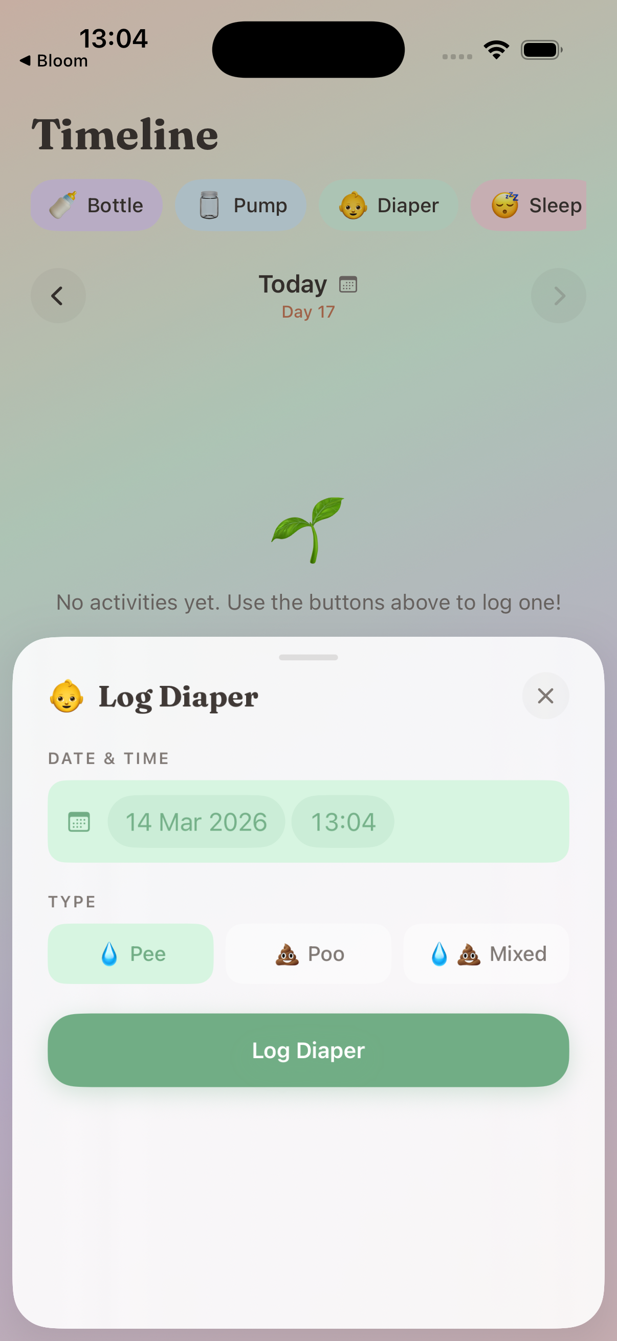 Log diaper