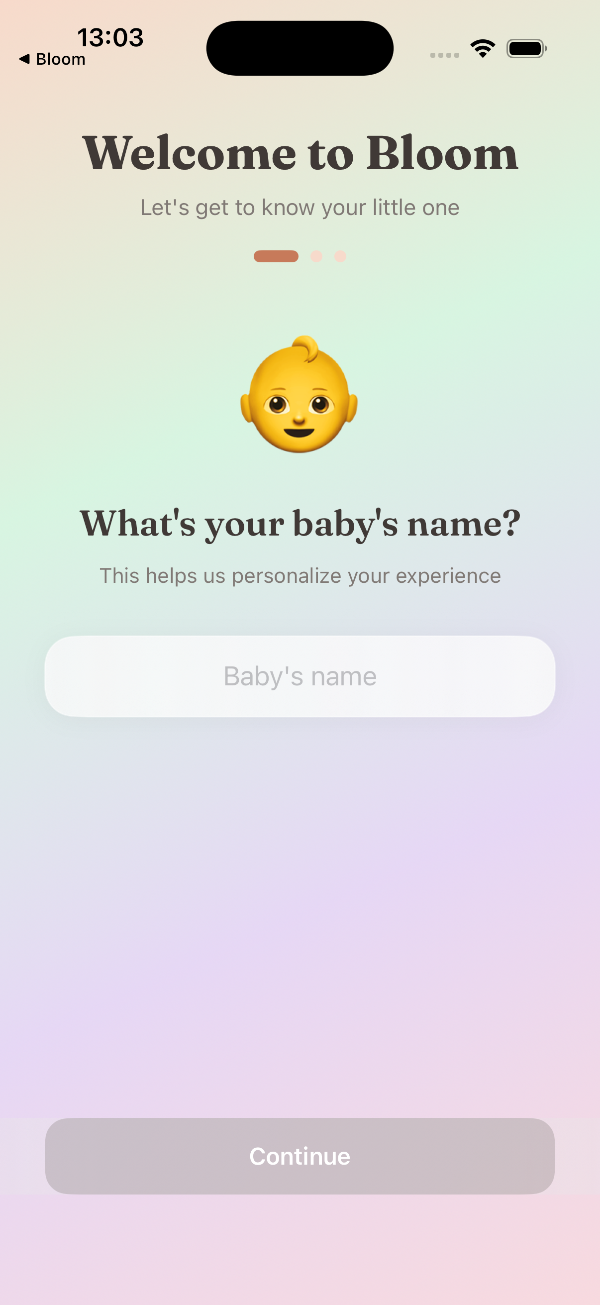 Bloom onboarding